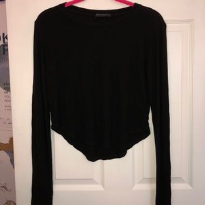 Brandy Melville black cropped long sleeve
